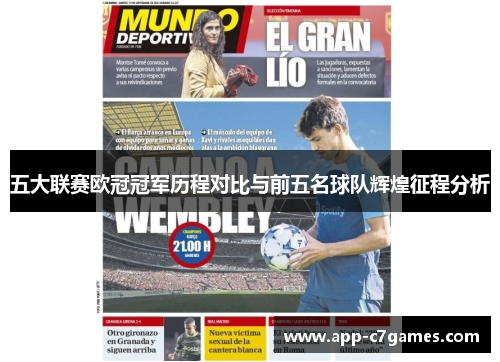 五大联赛欧冠冠军历程对比与前五名球队辉煌征程分析