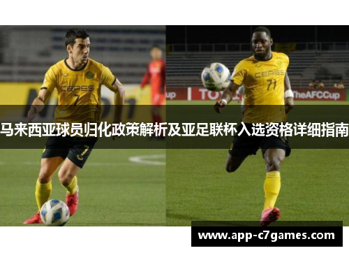 马来西亚球员归化政策解析及亚足联杯入选资格详细指南